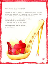 Claudia Lynch ShoeStories - Chopsticks Shoe or Chinese Food Shoe